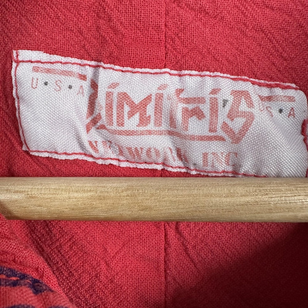 Vintage Dimitri's Network Sweatshirt Mens Medium Red Striped Pullover 80's 90's - Picture 2 of 12